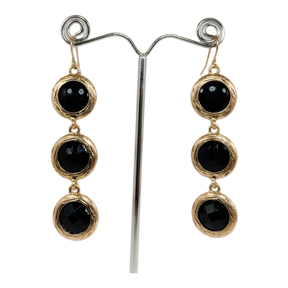 Gold Tone Dangle Earrings